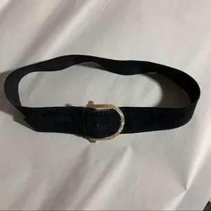ALEXANDER McQUEEN size LARGE black suede wide belt w/mother of pearl buckle Alexander McQueen | Accessories | Alexander Mcqueen Size  main image 3